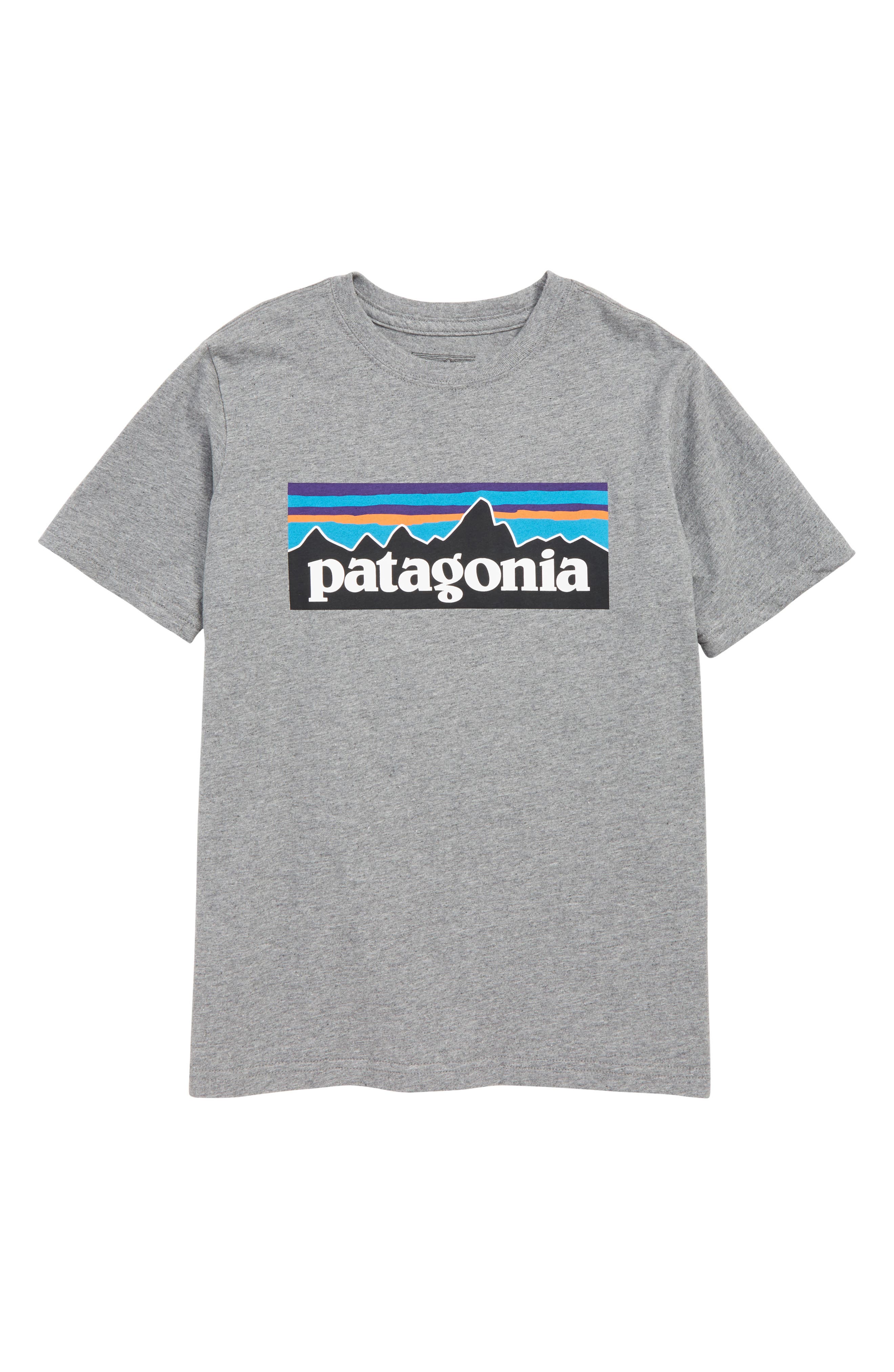 Patagonia Garçons T-shirt p-6 Logo Organic